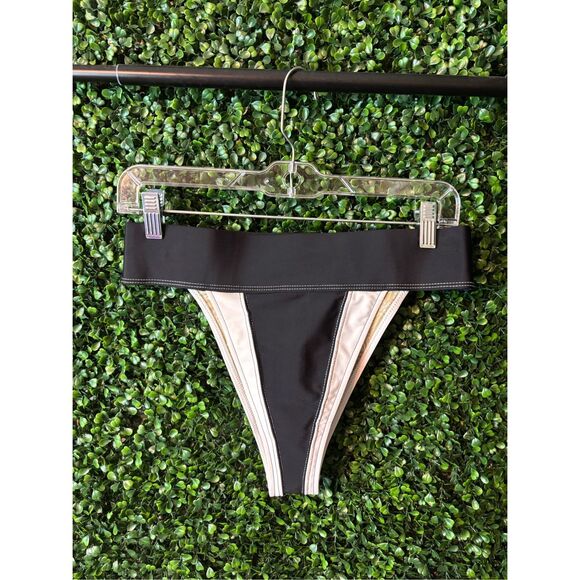 Free People Beach Dylan High Waisted Cheeky Bottoms Sz Large NWOT - Picture 1 of 4